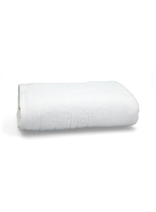 Cannon Soft Highly Absorbent And Quick Drying Jacquard Beach Towel White 100 X 150Cm - Image 3