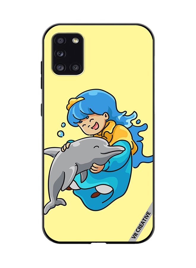 VR CREATIVE Protective Case Cover For Samsung Galaxy A31 Blue Princess Design Multicolour - Image 1