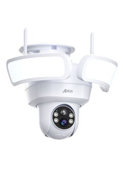 2K Wireless Solar Outdoor 3MP Camera with Bright LED Floodlights