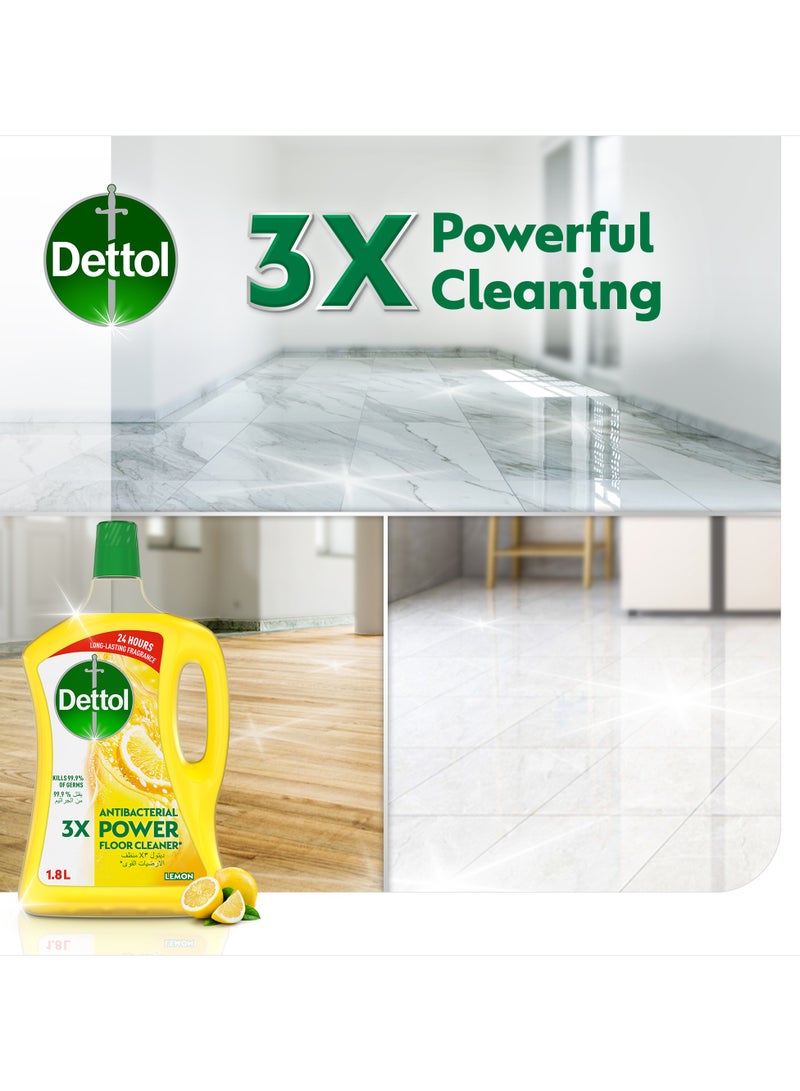 Dettol Lemon Antibacterial Power Floor Cleaner 4.8Liters - Image 3