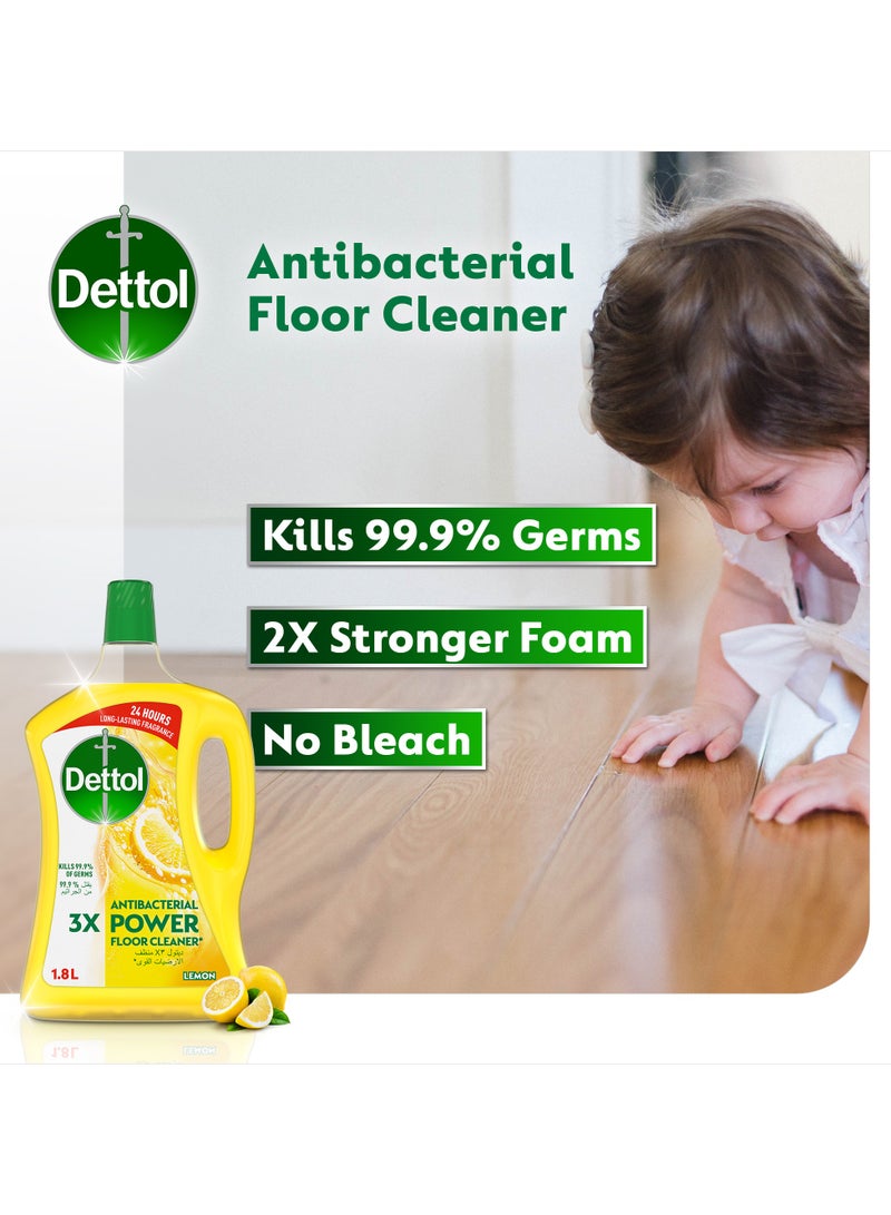 Dettol Lemon Antibacterial Power Floor Cleaner 4.8Liters - Image 2