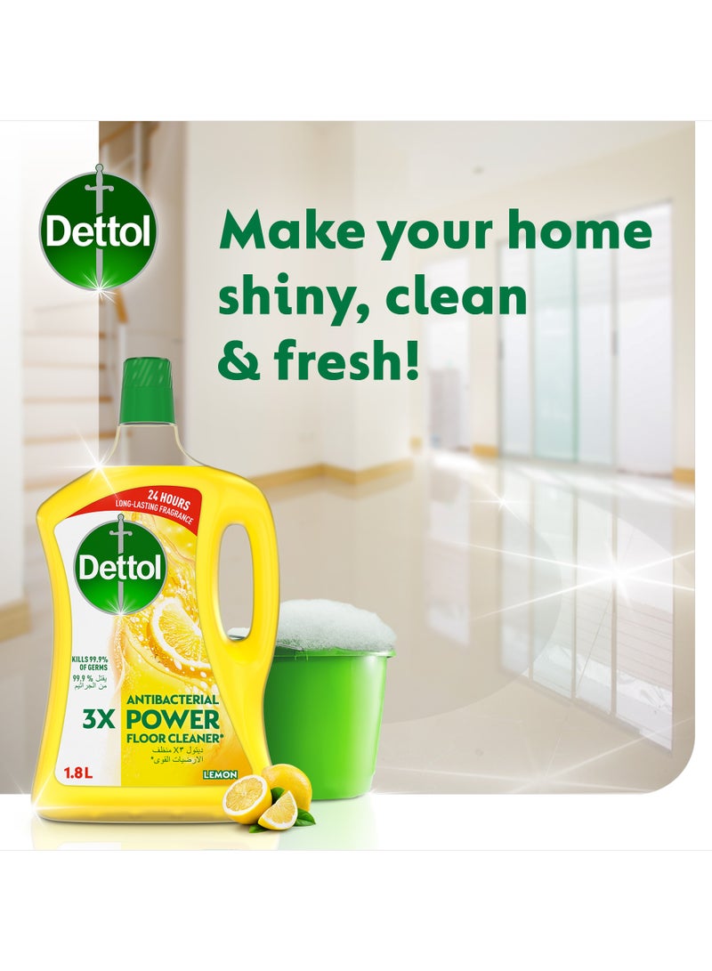 Dettol Lemon Antibacterial Power Floor Cleaner 4.8Liters - Image 5