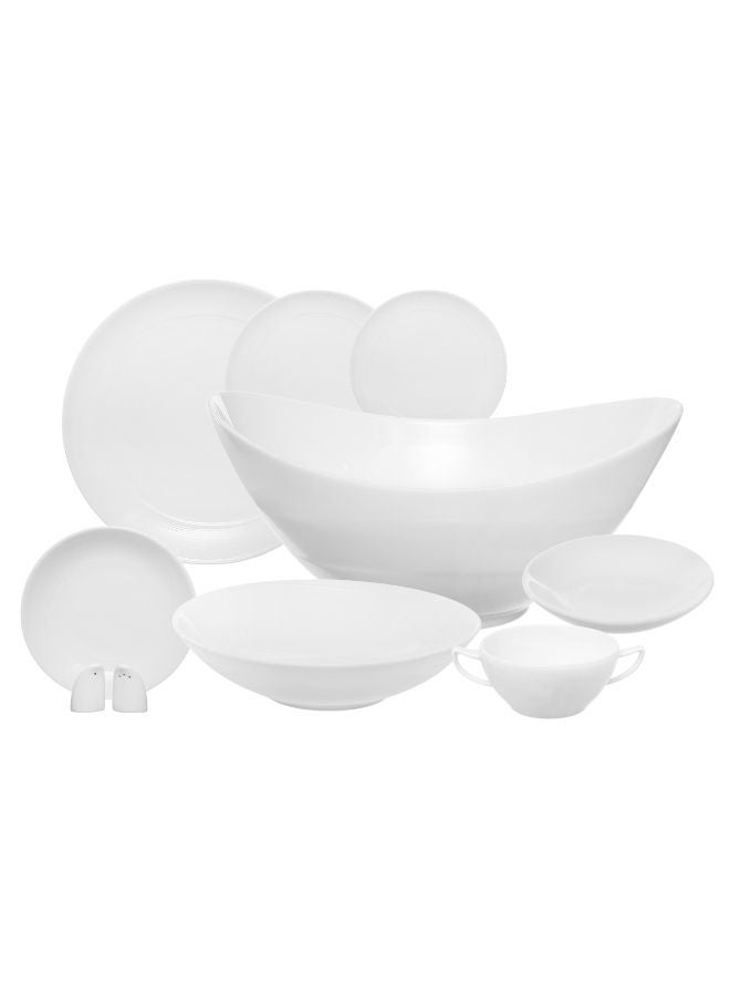 Royal Porcelain Royal Porcelain Dinner Set 30 Pieces Shape Silk -White  - Image 1