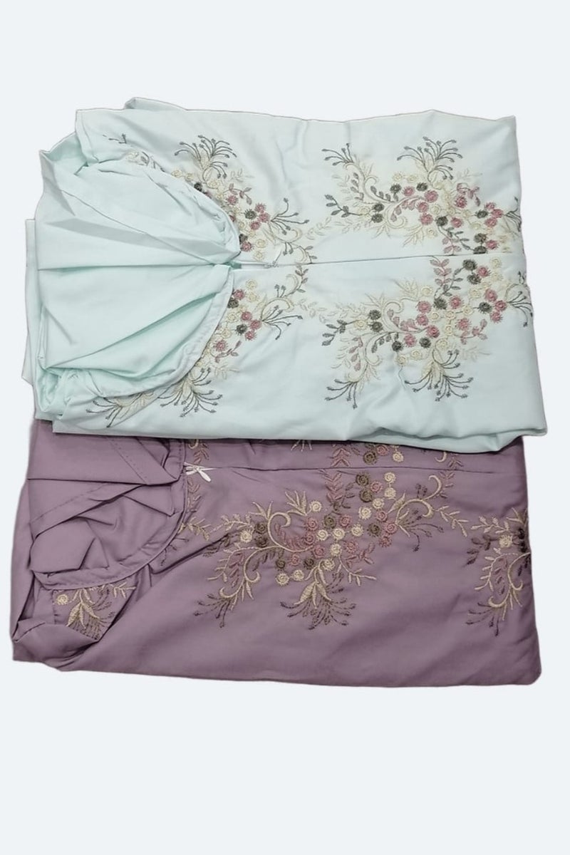 2 embroidered cotton prayer shawls, very soft and comfortable, includes a veil, covers the entire body, one size fits all