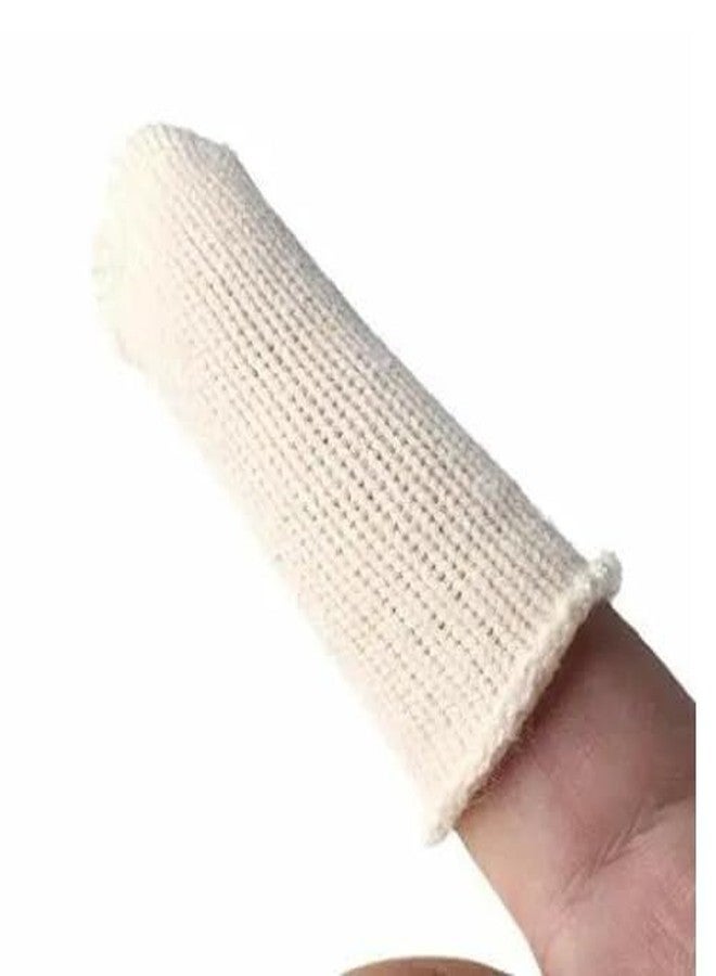 Khayl 3" Finger Cots Pack of 20, Cotton Finger Gloves, Breathable, Covers Fingertips, Fingertip Sleeves for Jewellery making, Sports, Hobby Craft DIY, etc - Image 1