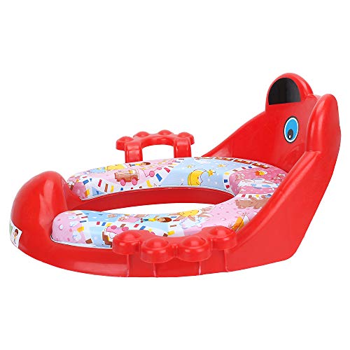 FLIPZON Cushioned Potty Training Seat for Kids | Cartoon Design | Comfortable Padded Toilet Seat with Handles & Splash Guard | Portable, Non-Slip, Easy-to-Clean Potty Chair for Boys & Girls (Red) - Image 4