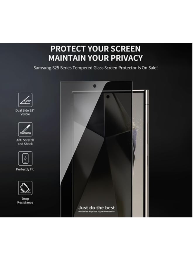 واقي شاشة مضاد للتجسس لـ جالكسي اس 23 الترا (Galaxy S23 Ultra) مضاد للتجسس لحماية الخصوصية (لقافة), حماية قصوى للشاشة من الخدوش والكسر - Image 4