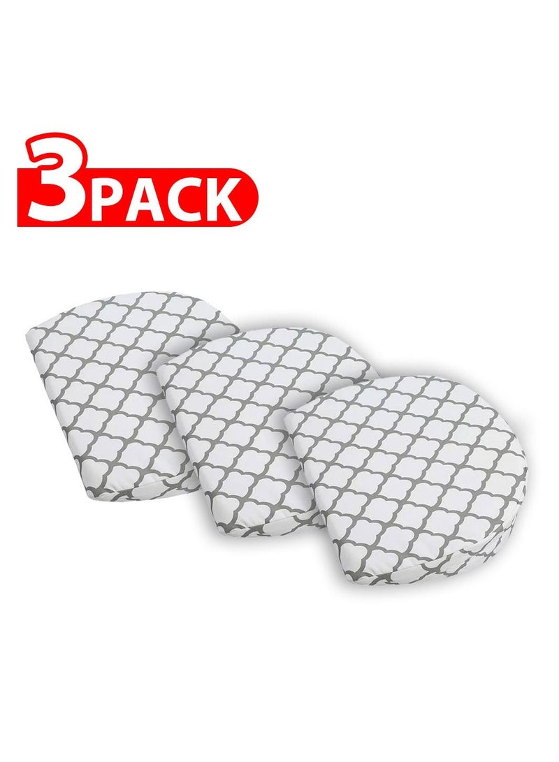MARGOUN Pregnancy 3 Pack Pillow Wedge For Sleeping belly Support, Maternity Wedge Pillow White  - Image 1