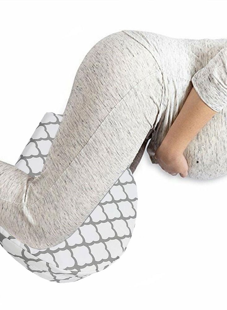 MARGOUN Pregnancy 3 Pack Pillow Wedge For Sleeping belly Support, Maternity Wedge Pillow White  - Image 2