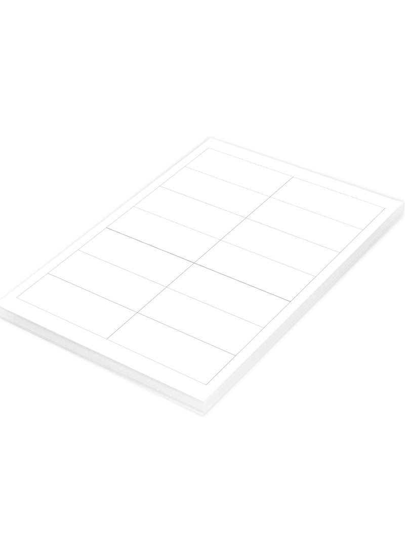 FIS Multipurpose Laser Labels, Colour White, Size 96X38MM (14 Stickers x 100 Sheet)  1400 Labels, Size : A4 (21X29.7 CM) , Pack of 100 Sheets -FSLA14-6-100 - Image 2