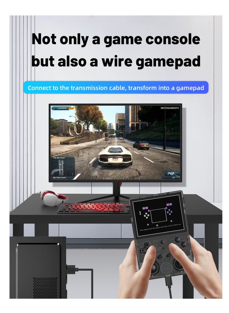 ANBERNIC  - Anbernic RG353VS Retro Handheld Game Linux System RG3566 3.5 inch IPS Screen,RG353VS with 64G TF Card Pre-Installed 4452 Games Supports 5G WiFi 4.2 Bluetooth Online Fighting,Streaming and HDMI - Image 1