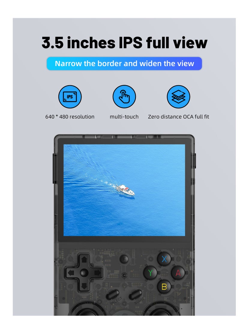 ANBERNIC  Anbernic RG353VS Retro Handheld Game Linux System RG3566 3.5 inch IPS Screen,RG353VS with 64G TF Card Pre-Installed 4452 Games Supports 5G WiFi 4.2 Bluetooth Online Fighting,Streaming and HDMI  - Image 2