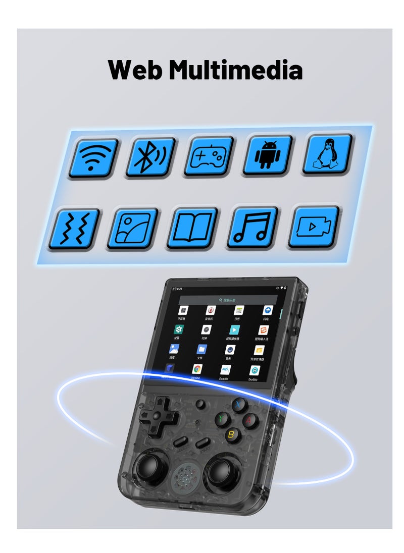 ANBERNIC  - Anbernic RG353VS Retro Handheld Game Linux System RG3566 3.5 inch IPS Screen,RG353VS with 64G TF Card Pre-Installed 4452 Games Supports 5G WiFi 4.2 Bluetooth Online Fighting,Streaming and HDMI - Image 1