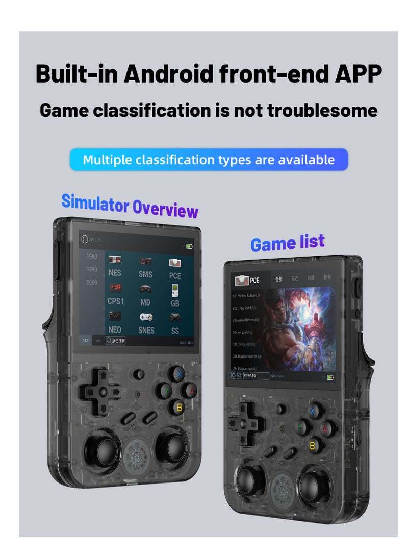 ANBERNIC  - Anbernic RG353VS Retro Handheld Game Linux System RG3566 3.5 inch IPS Screen,RG353VS with 64G TF Card Pre-Installed 4452 Games Supports 5G WiFi 4.2 Bluetooth Online Fighting,Streaming and HDMI - Image 1