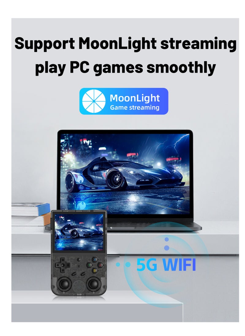 ANBERNIC  Anbernic RG353VS Retro Handheld Game Linux System RG3566 3.5 inch IPS Screen,RG353VS with 64G TF Card Pre-Installed 4452 Games Supports 5G WiFi 4.2 Bluetooth Online Fighting,Streaming and HDMI  - Image 3