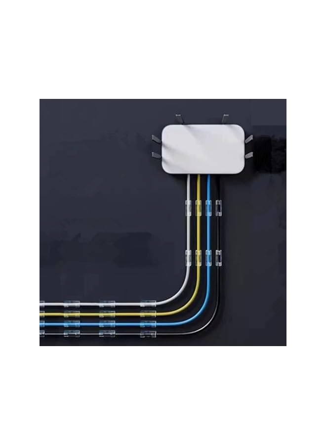 promass 60 Pcs Cable Clips, Self Adhesive Cable Management Clips, Cable Clips with Adhesive Tapes,Wire Holders Cord Clips for Wall, Strong Cord Organizer Cable Management Under Desk, Car,Home Office - Image 4