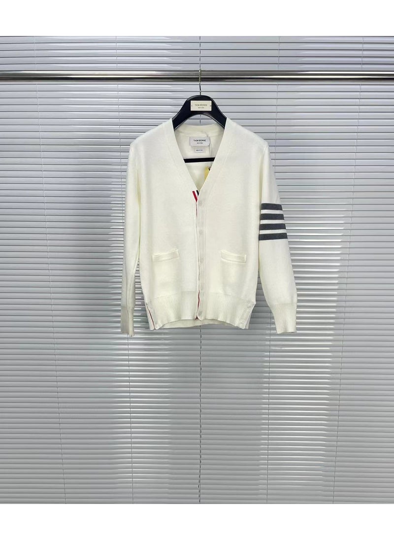 Generic - Unisex Wool V-Neck Cardigan in Pastel Colors Blue - Image 1