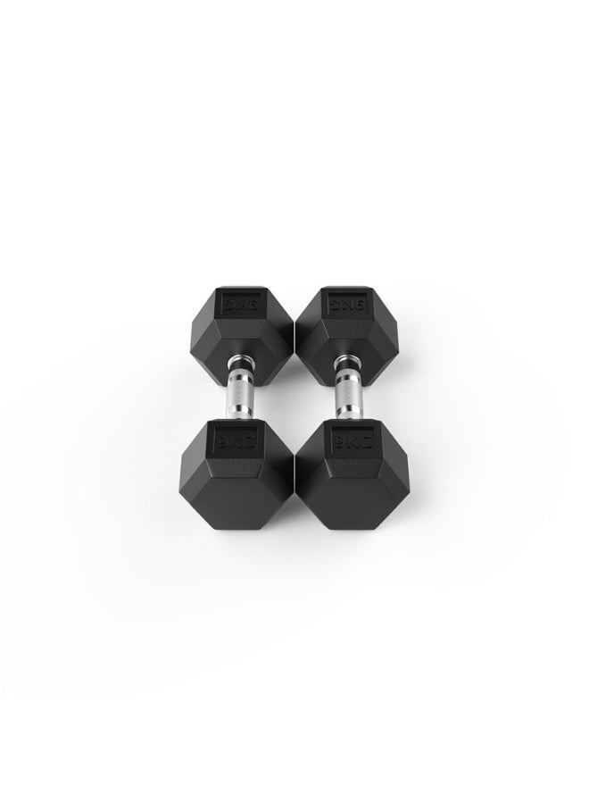COMMANDO Pair Of Hex Dumbbells 9 Kg - Image 2