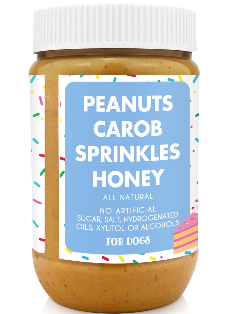 بارك بيسترو بودي بدر سكويز – زبدة فول سوداني طبيعية 100٪ للكلاب، مصنوعة في الولايات المتحدة الأمريكية، [480 جرام | 17 أونصة] 🐶 - Image 2