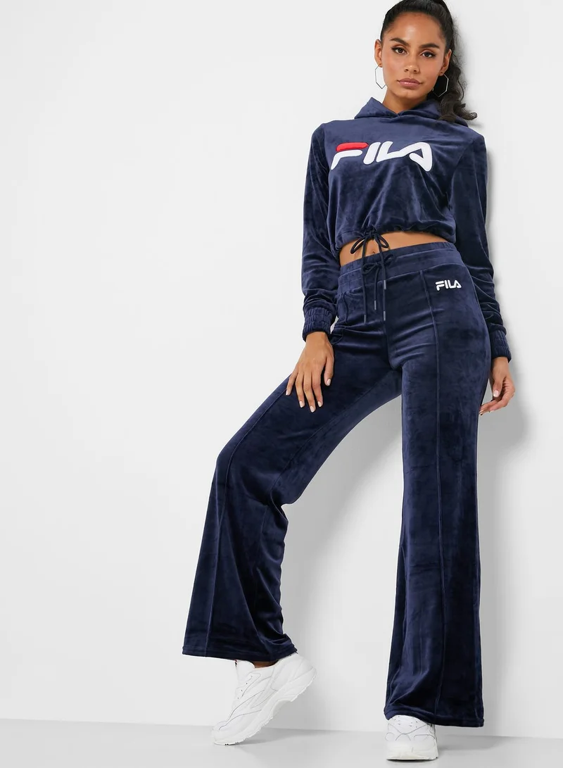 FILA Aitana Cropped Velour Hoodie