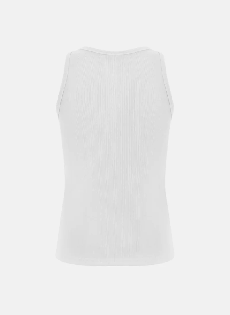 Lichi Jersey top with square detail on the chest