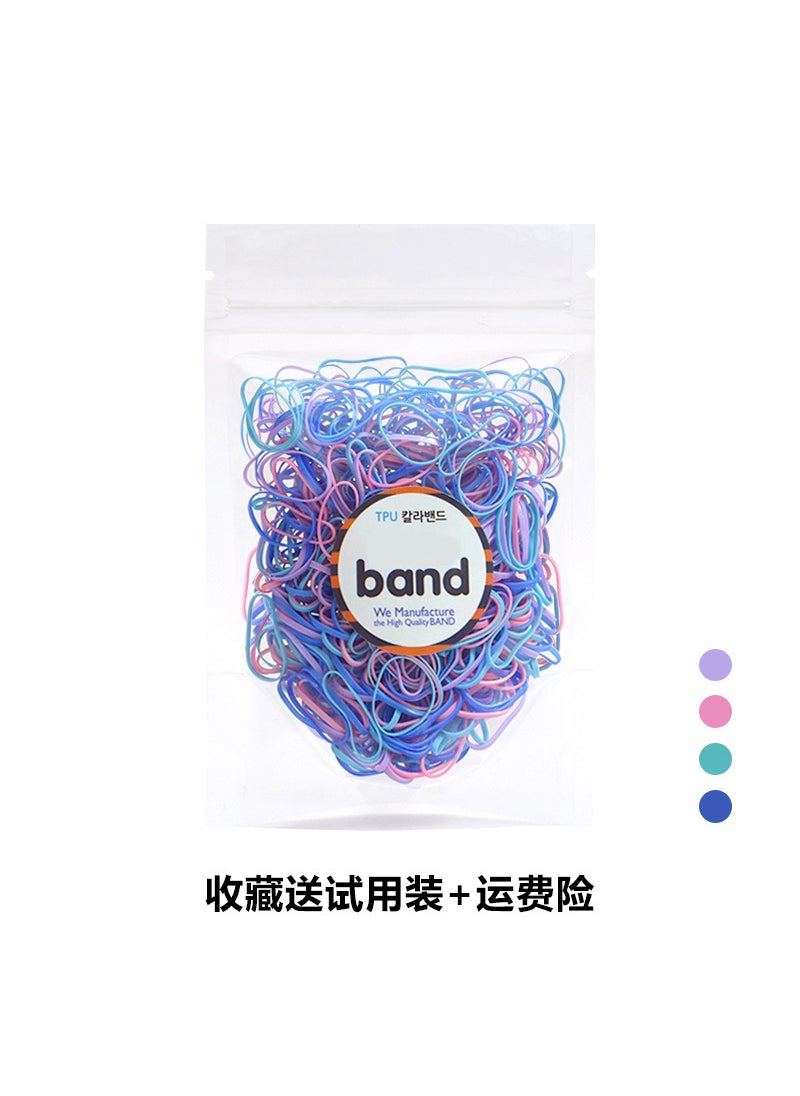 Generic - Korean Kids Colorful Elastic Hair Bands 600 macaron small circles (buy one get one free) (opp bag not pictured packaging) - Image 1