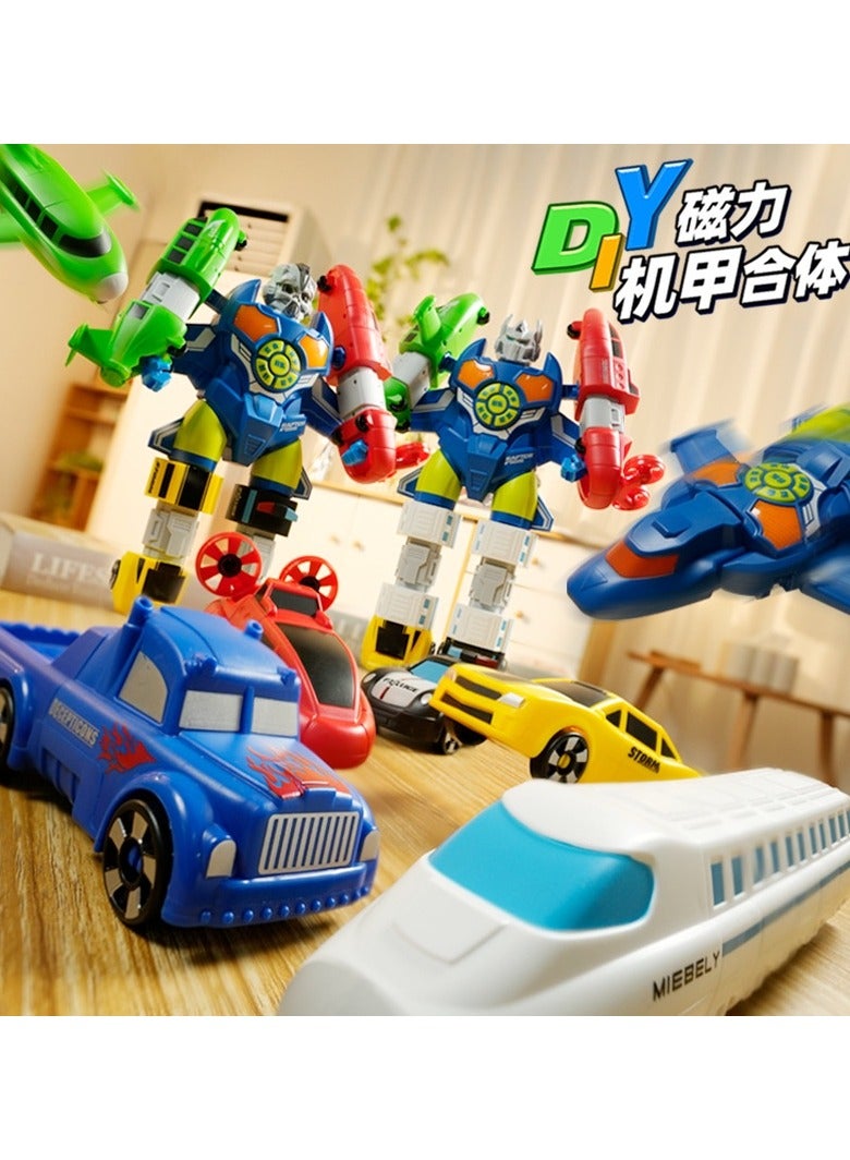 UNIVERSAL DIY Magnetic Deformation Magnetic Transformer A Combination Dispatch Engineering Team Luxury Gift Box Birthday Gift Toy - Image 1