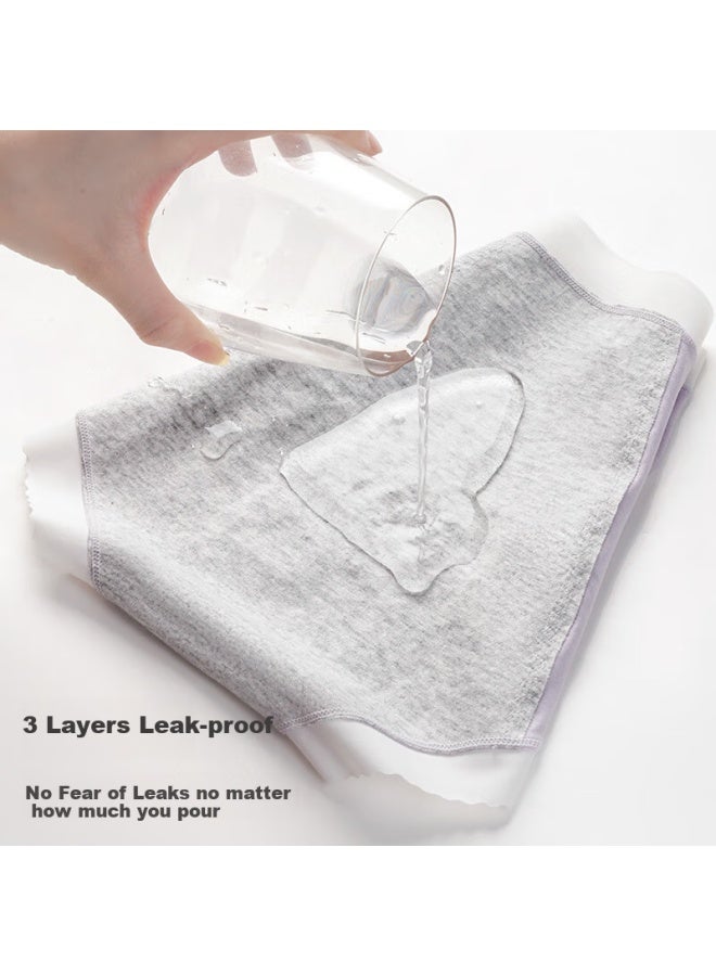 AURORA Ailer & Orla Teen Girl Menstrual Leakproof Modal Period Panties Menstrual Underwear For Girls 12-15 Years Old Student Auntie Pants XL - Image 3