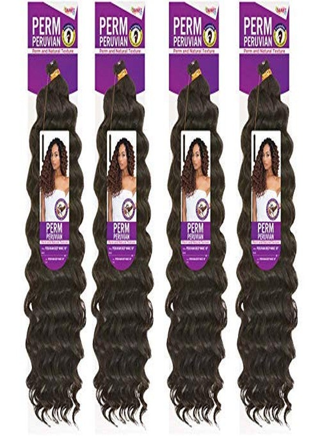 Janet Collection Perm Peruvian DEEP WAVE Crochet Braid 18 Pack of 4 (OET1B/30) - Image 4