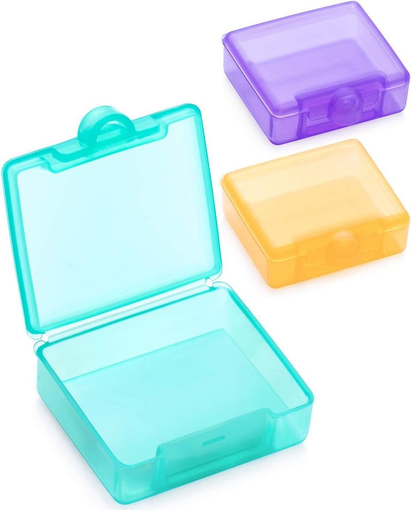 Sukuos Sukuos Small Pill Box 3 pcs, Cute Travel Pill Case Daily Pill Organizer Portable for Pocket Purse for Vitamin Fish Oil Supplements, Easy to Clean 