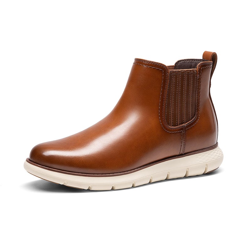 Bruno Marc Men's Chelsea Boots - Classic Comfort,Size 9,Brown,BMUMAB2511 - Image 1