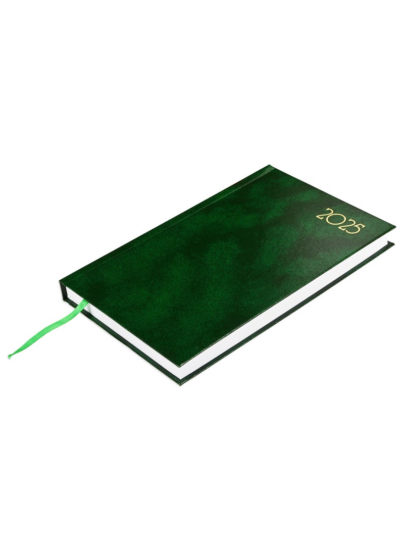 FIS A5 Diary 2025 Green (French) - FSDI29FR25GR - Image 1