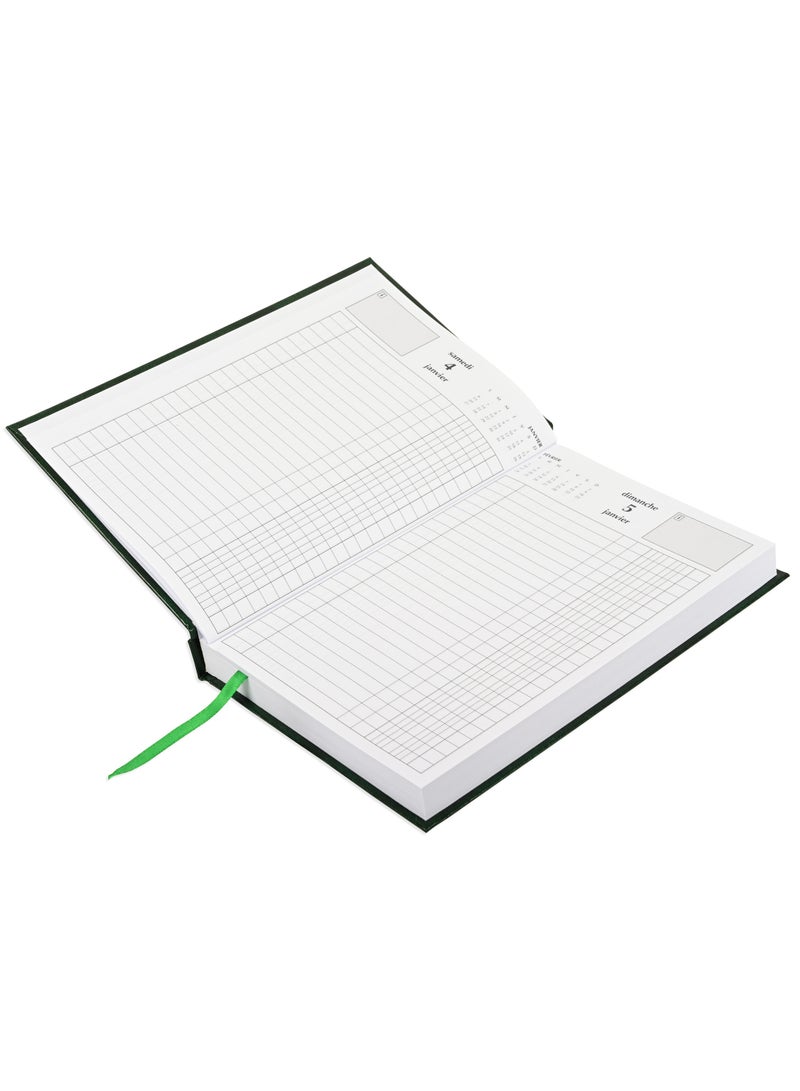 FIS A5 Diary 2025 Green (French) - FSDI29FR25GR - Image 2