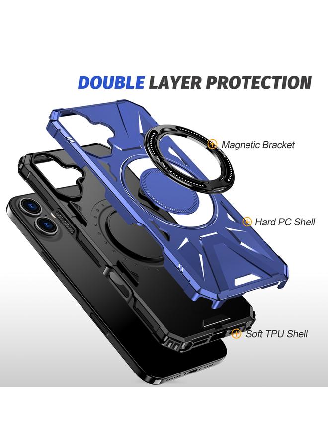 اس-توب جراب هاتف ماج سيف المغناطيسي المقاوم للصدمات مع حامل حلقي لهاتف آيفون 16 بلس - Image 3
