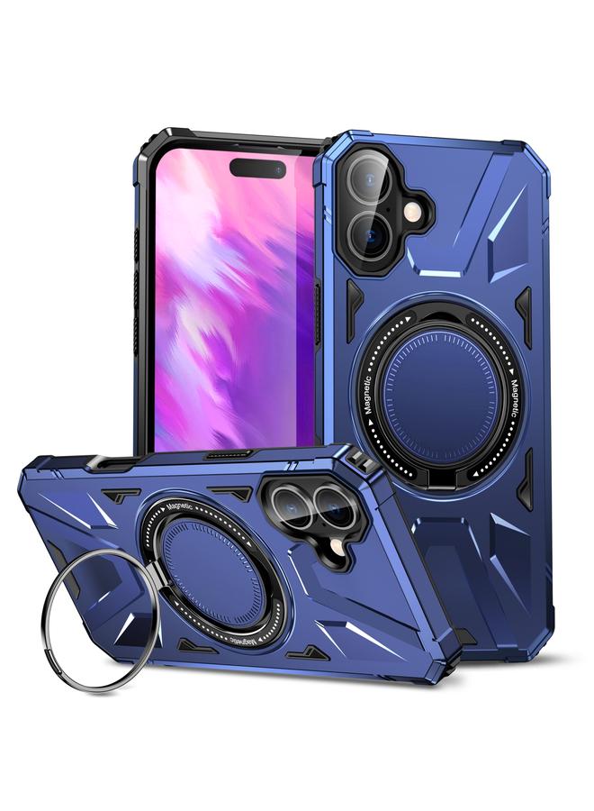 اس-توب جراب هاتف ماج سيف المغناطيسي المقاوم للصدمات مع حامل حلقي لهاتف آيفون 16 بلس - Image 1