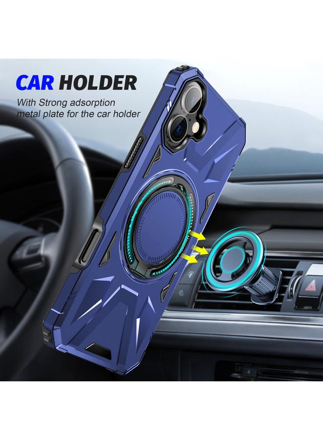 اس-توب جراب هاتف ماج سيف المغناطيسي المقاوم للصدمات مع حامل حلقي لهاتف آيفون 16 بلس - Image 2