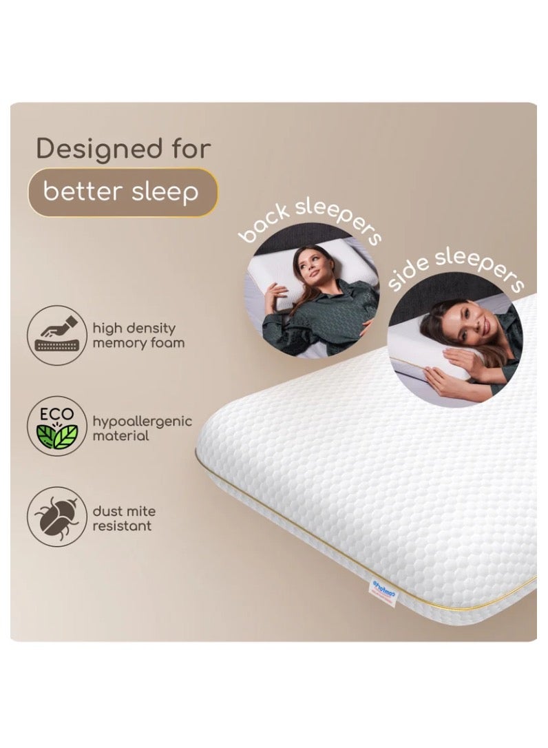 Classic Orthopedic Anatomical Memory Pillow, 60x40 cm - Image 5