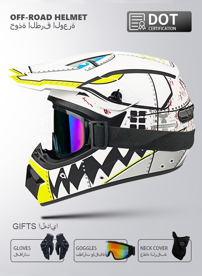 Generic full face helmet off road helmet ABS lightweight  - Image 1
