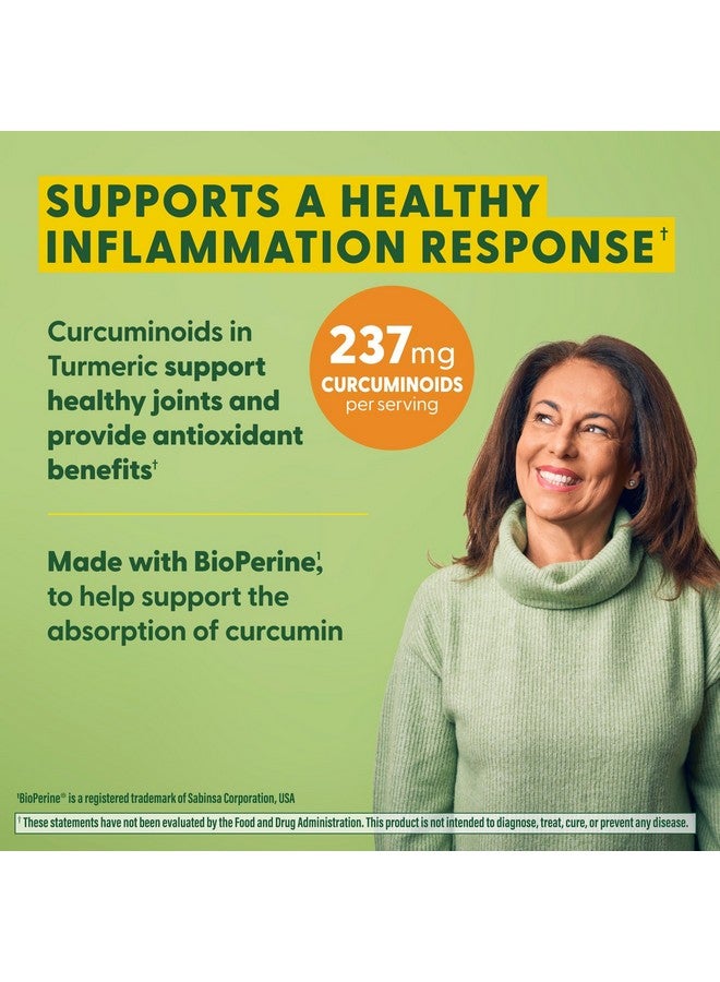 ميغافود مكمل غذائي ميجا فود للجسم بالكامل بالكركم والكركمين - مكمل غذائي بالكركم مع الفلفل الأسود - 237 ملغ من الكركمينويدات لكل حصة - مضاد للأكسدة ومعزز للمناعة - نباتي - 60 قرصًا صغيرًا، 30 حصة - Image 3
