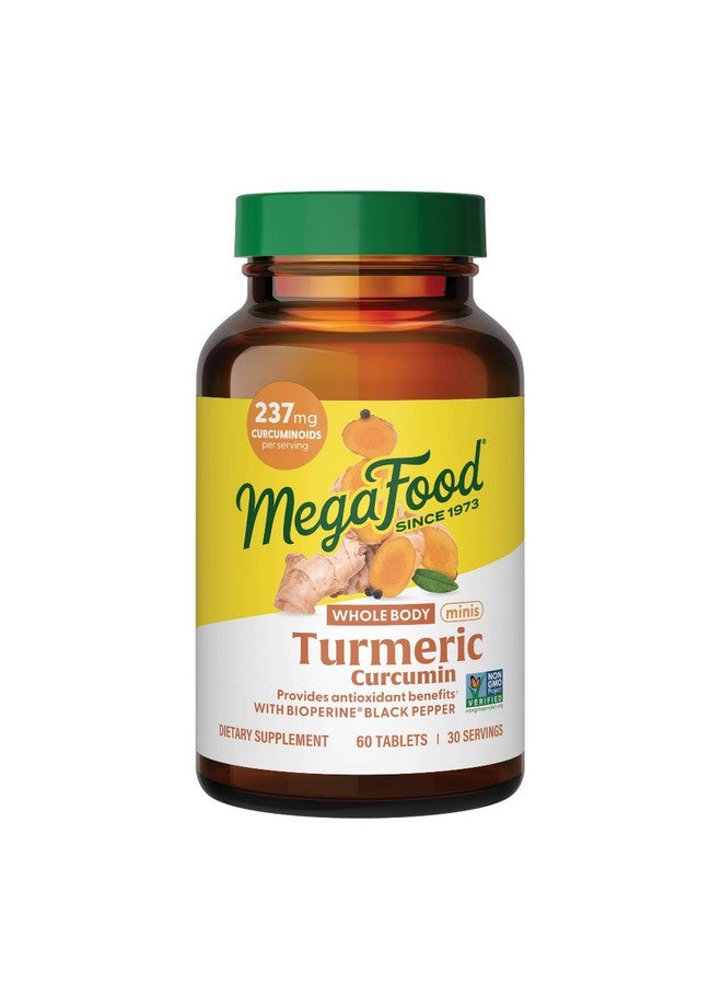 ميغافود مكمل غذائي ميجا فود للجسم بالكامل بالكركم والكركمين - مكمل غذائي بالكركم مع الفلفل الأسود - 237 ملغ من الكركمينويدات لكل حصة - مضاد للأكسدة ومعزز للمناعة - نباتي - 60 قرصًا صغيرًا، 30 حصة - Image 1