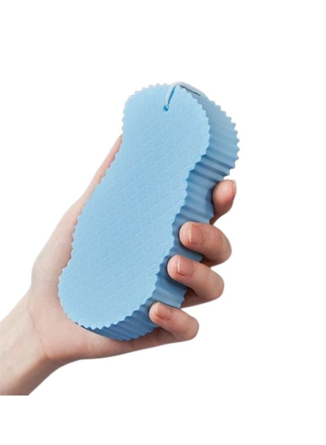 1Pcs Soft And Comfortable Baby Bath Sponge Blue - Image 1