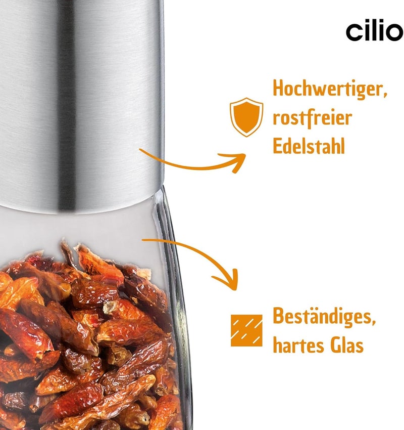 Cilio Premium Piccante Chili Chilli Mill Grinder Red - Image 3