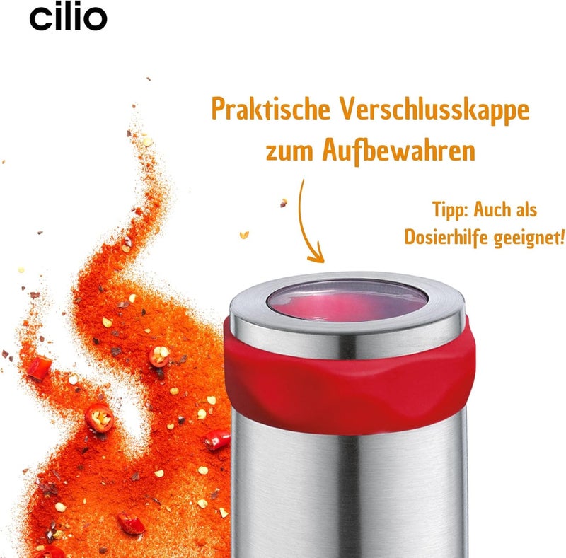 Cilio Premium Piccante Chili Chilli Mill Grinder Red - Image 4