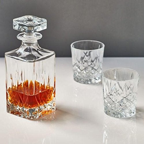 Marquis By Waterford Markham Square Decanter & Double Old Fashion Pair Decanter Set, 2 Count (Pack of 1), Clear, 30 fluid ounces - Image 3