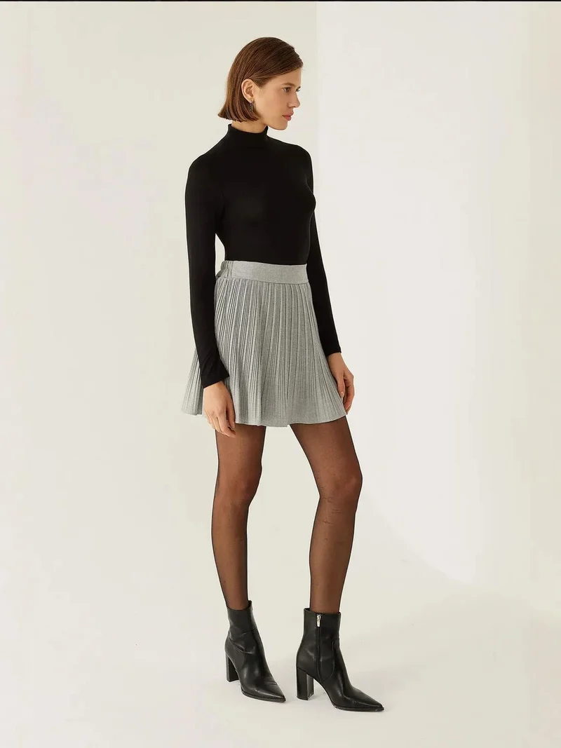HICCUP Pleated Mini Skirt