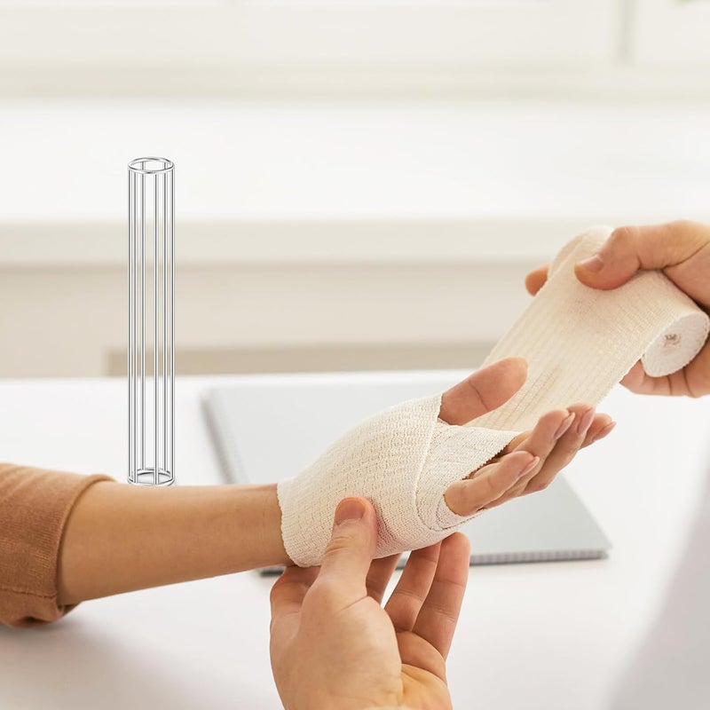 Zonon زونون 4 قطع من قفص التطبيق المعدني أنبوب الشاش قفص أنبوب ضمادة الشاش لأنامل 118 × 75 بوصة - Image 5