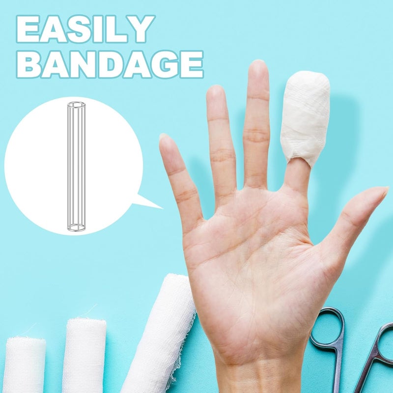 Zonon زونون 4 قطع من قفص التطبيق المعدني أنبوب الشاش قفص أنبوب ضمادة الشاش لأنامل 118 × 75 بوصة - Image 4