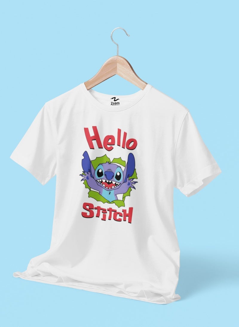 ZOOM HELLO STITCH T-SHIRT DESIGN FOR KIDS
