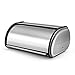 Flexzion Stainless Steel Bread Box Holder (13 inch) Metal Roll Up Top Lid Storage Container Bin Keeper for Homemade - Image 2