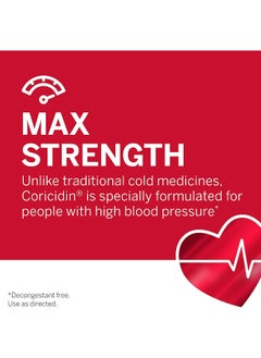 Coricidin HBP Coricidin HBP, Decongestant-free Maximum Strength Multi-symptom Flu Tablets, 24 Count  - Image 5